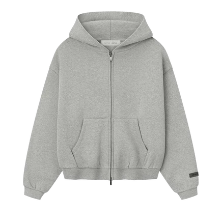Детская худи Fear Of God Essentials флисовая на молнии, серый