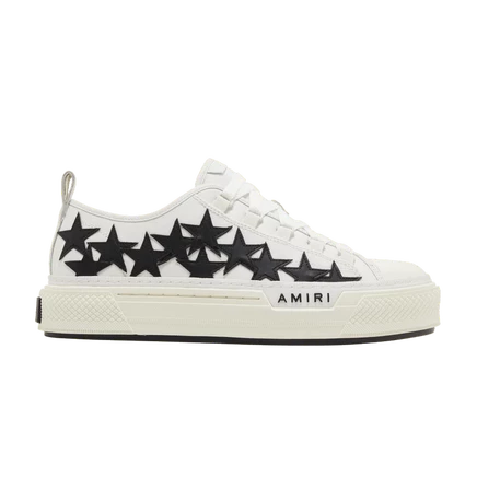 Кроссовки Amiri Stars Court Low, бело-черные