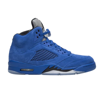 Кроссовки Air Jordan 5 Retro Blue Suede, синие