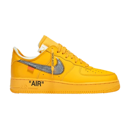 Кроссовки Nike Air Force 1 Low Off-White 'Lemonade', горчичные