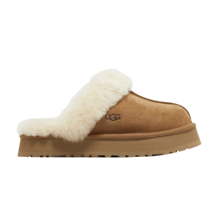 Женские тапочки Ugg Disquette Slipper, коричневые