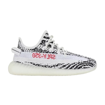 Детские кроссовки Adidas Yeezy Boost 350 V2 Zebra, белые