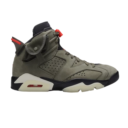 Мужские кроссовки Air Jordan 6 Retro Travis Scott, оливковые