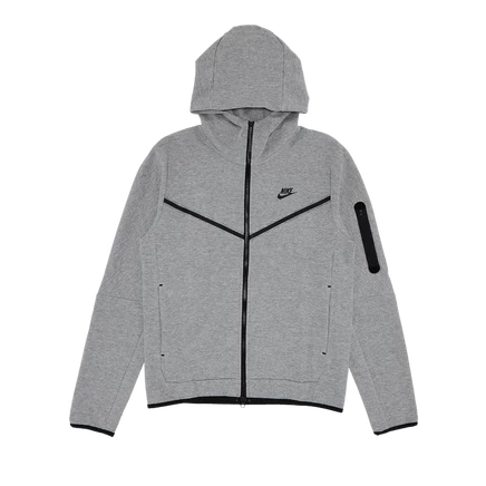 Толстовка Nike Tech Fleece на молнии, светло-серая
