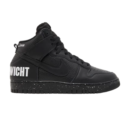 Кроссовки Undercover x Nike Dunk High 1985 «Chaos», высокие кожаные, черные