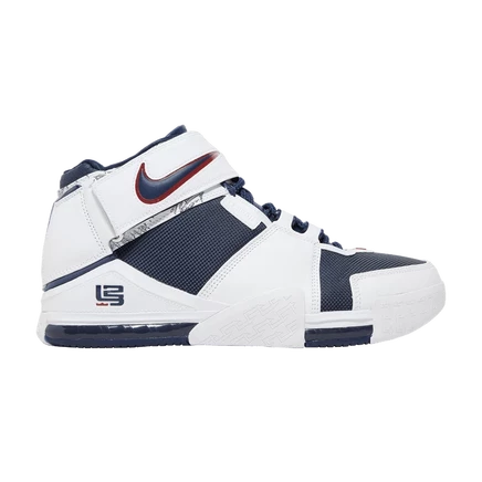 Кроссовки Nike Zoom LeBron 2 Retro 'USA' 2022, белые