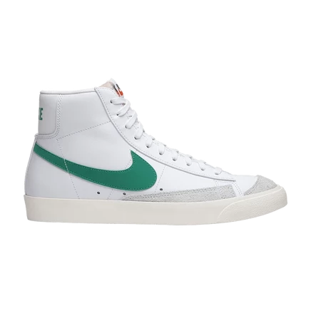 Кроссовки Nike Blazer Mid '77 Vintage Lucid Green, белые