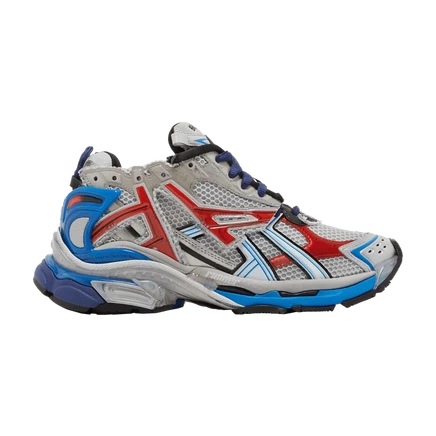 Кроссовки Balenciaga Runner, серо-красно-синие
