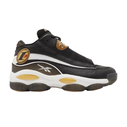 Кроссовки Reebok The Answer DMX, черно-бело-золотые