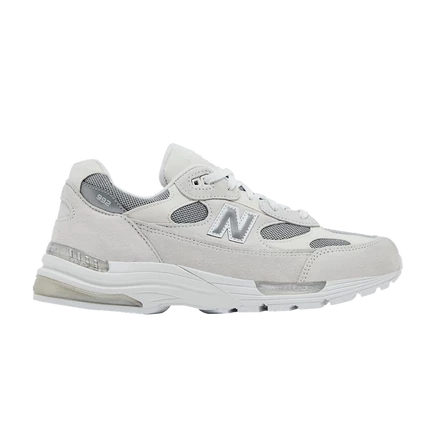 Мужские кроссовки New Balance 992 Made in USA «White Reflection», белые