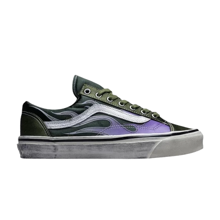Кроссовки Vans Old Skool 36 LX «Archive Flame Green», зеленые