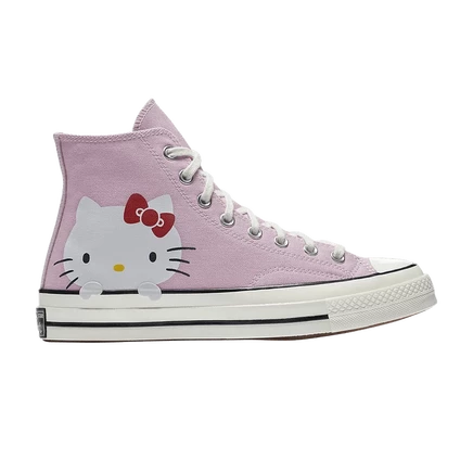 Высокие кеды Converse Chuck 70 Canvas Hello Kitty, розовые
