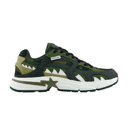 Кроссовки Bape Shark Sta #1 M2, зеленые
