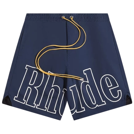 Мужские шорты Rhude Logo, темно-синие