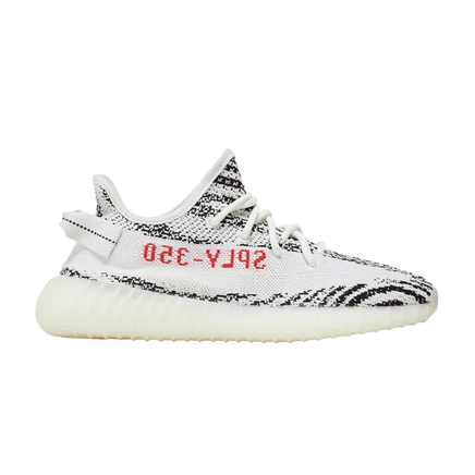 Кроссовки Adidas Yeezy Boost 350 V2 Zebra, бело-черные