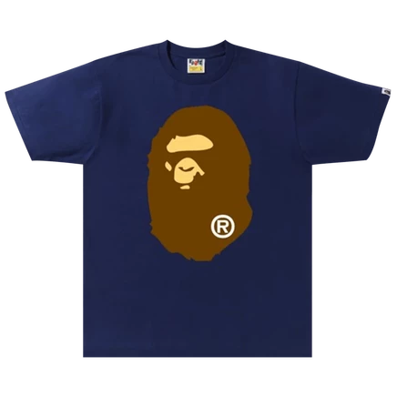 Мужская футболка Bape Big Ape Head, синяя