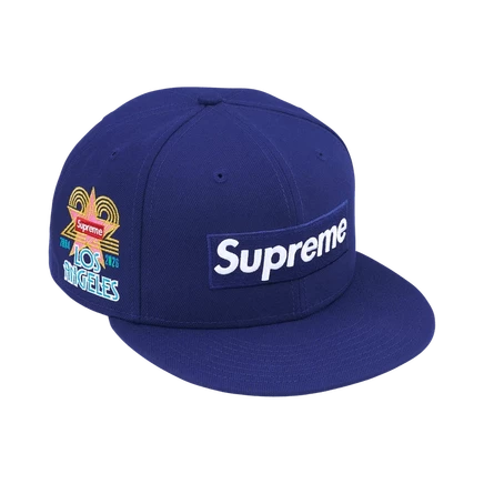 Кепка Supreme New Era Shop Box Logo, синяя