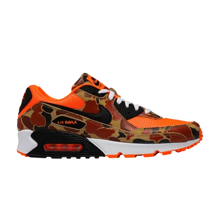 Мужские кроссовки Nike Air Max 90, оранжево-камуфляжные