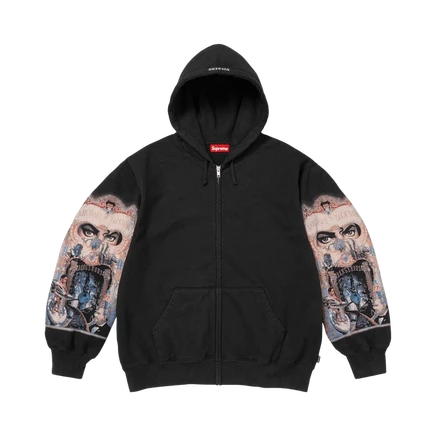 Худи Supreme Michael Jackson Dangerous на молнии, черное