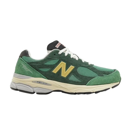 Кроссовки New Balance 990v3 Teddy Santis Green Gold, зеленые