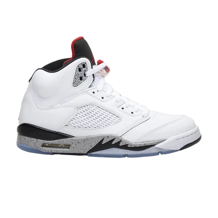 Кроссовки Air Jordan 5 Retro «White Cement», белые