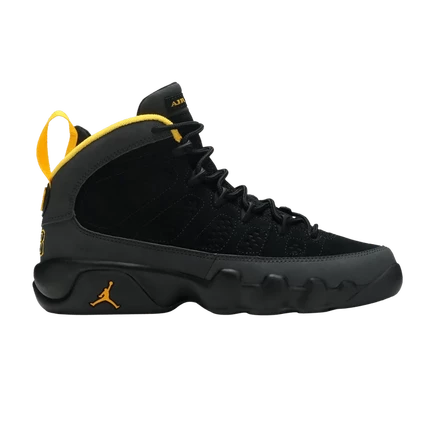 Подростковые кроссовки air jordan 9 retro gs, серо-золотые