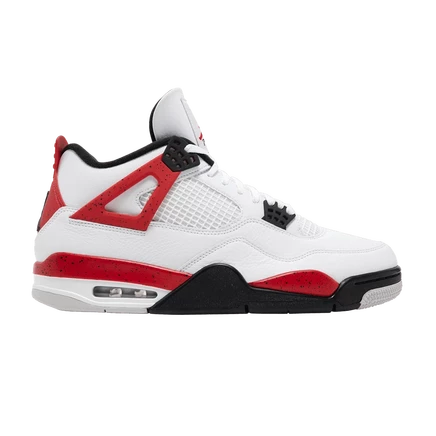 Мужские кроссовки Air Jordan 4 Retro «Red Cement», белые