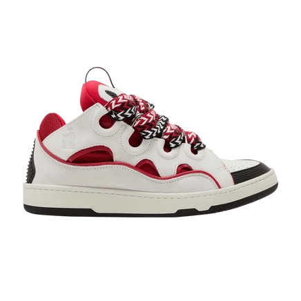 Кроссовки Lanvin Curb Red White, белые