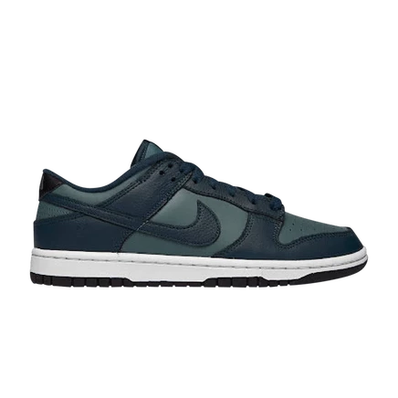 Низкие кроссовки Nike Dunk Low Premium «Armory Navy», кожаные, темно-синие