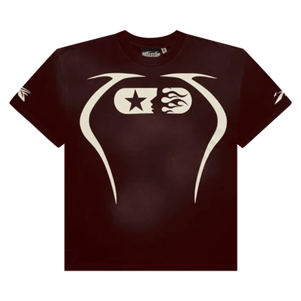 Мужская футболка Hellstar Warm Up, коричневая