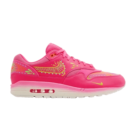 Кроссовки Nike Air Max 1 «Día De Muertos», розовые