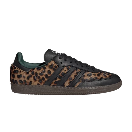 Женские кроссовки Adidas Samba OG Cheetah Pack, зеленые