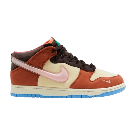 Мужские кроссовки Nike Dunk Mid x Social Status «Chocolate Milk», коричневые