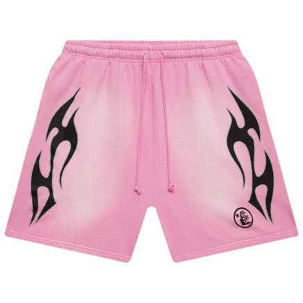 Шорты Hellstar x Complex Sports Flame, розовые