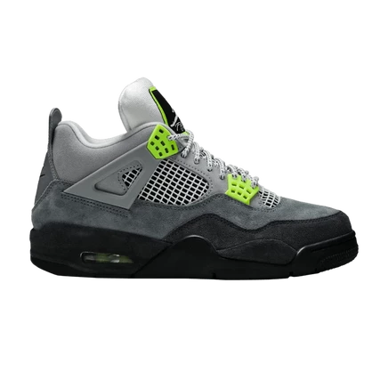Кроссовки Air Jordan 4 Retro SE «Neon 95», серые