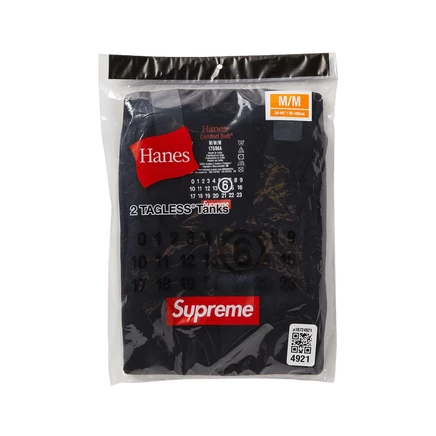 Майка Supreme x MM6 Maison Margiela без бирки, черная