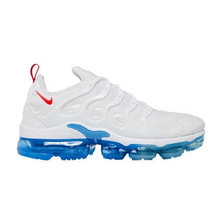 Кроссовки Nike Air VaporMax Plus 'White University Blue' белого цвета