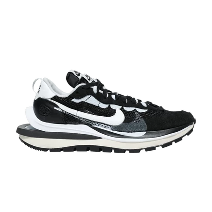 Кроссовки sacai x Nike VaporWaffle, черно-белые