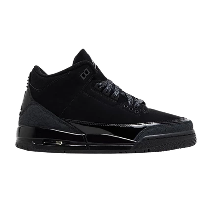 Детские кроссовки Air Jordan 3 Retro GS Black Cat, черные