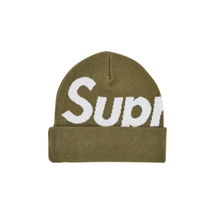 Шапка-бини Supreme Big Logo, светло-оливковая