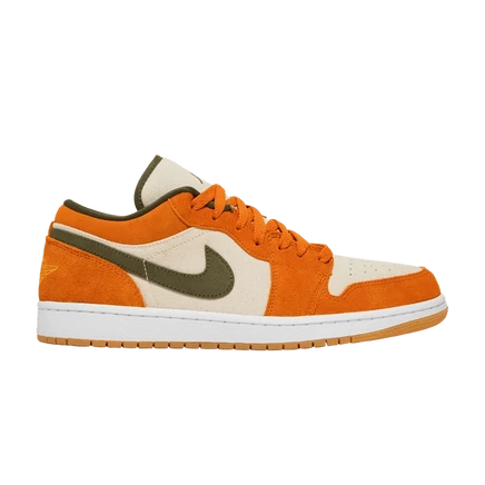 Кроссовки Air Jordan 1 Low SE «Light Curry», оранжевые