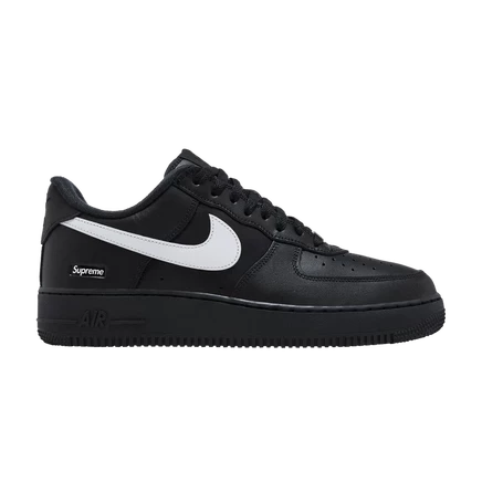 Кроссовки Nike Air Force 1 Low Supreme «Box Logo», черно-белые
