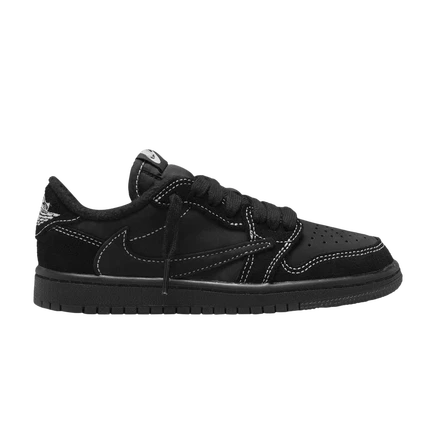 Детские кроссовки Air Jordan 1 Low Travis Scott SP черные