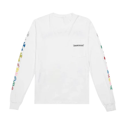 Многоцветный крест с длинным рукавом Chrome Hearts 