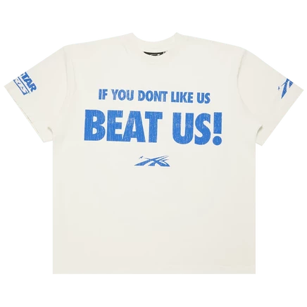 Мужская футболка Hellstar Beat Us, кремовая