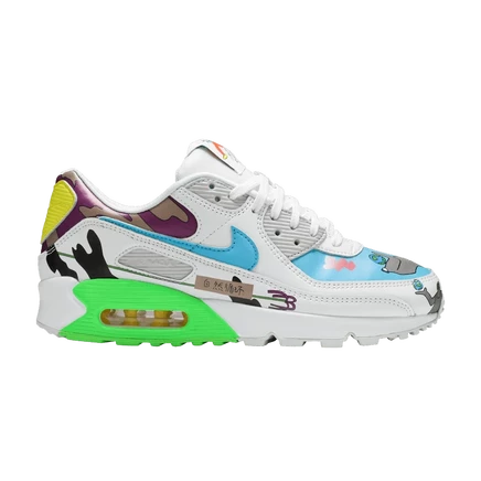 Кроссовки Nike Air Max 90 Flyleather, разноцветные