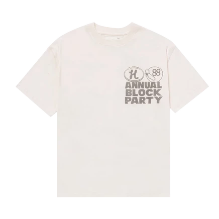 Мужская футболка Honor The Gift Annual Block Party, кремовая