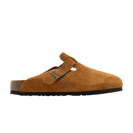 Сабо Birkenstock Boston x Stussy, карамельные