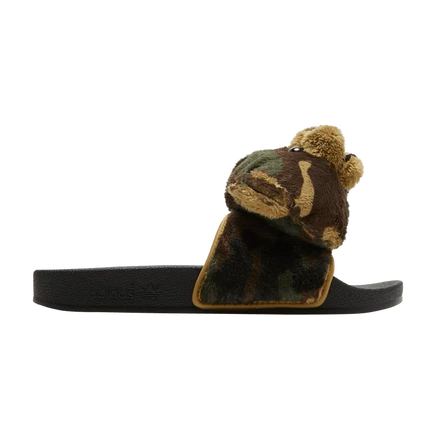 Шлепанцы adidas Jeremy Scott Adilette Camo Teddy, черные