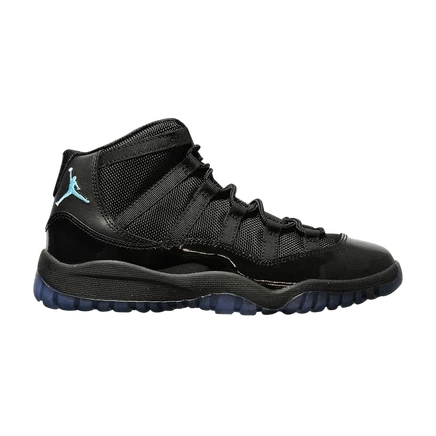 Детские кроссовки Air Jordan 11 PS «Gamma Blue», черные